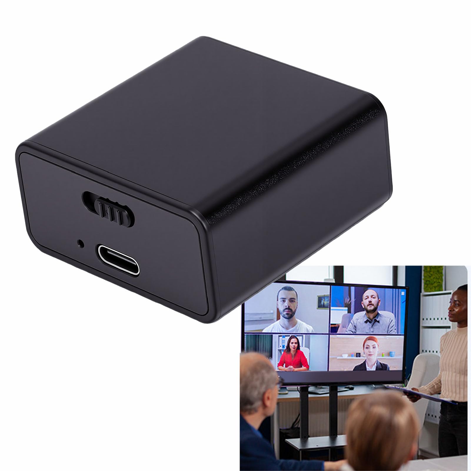 255 Sprachen KI-Übersetzungsrekorder, Echtzeit-Transkription, APP-Steuerung, Bluetooth, Sprachaktiviert, Tragbar, für Vorlesungen, Interviews, Profis (64GB)