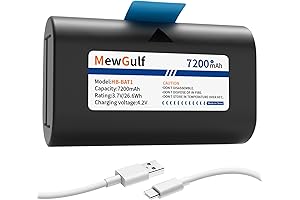 mew gulf High Capacity 7200mAh Replacement for SimpliSafe Extra Outdoor Camera Battery...