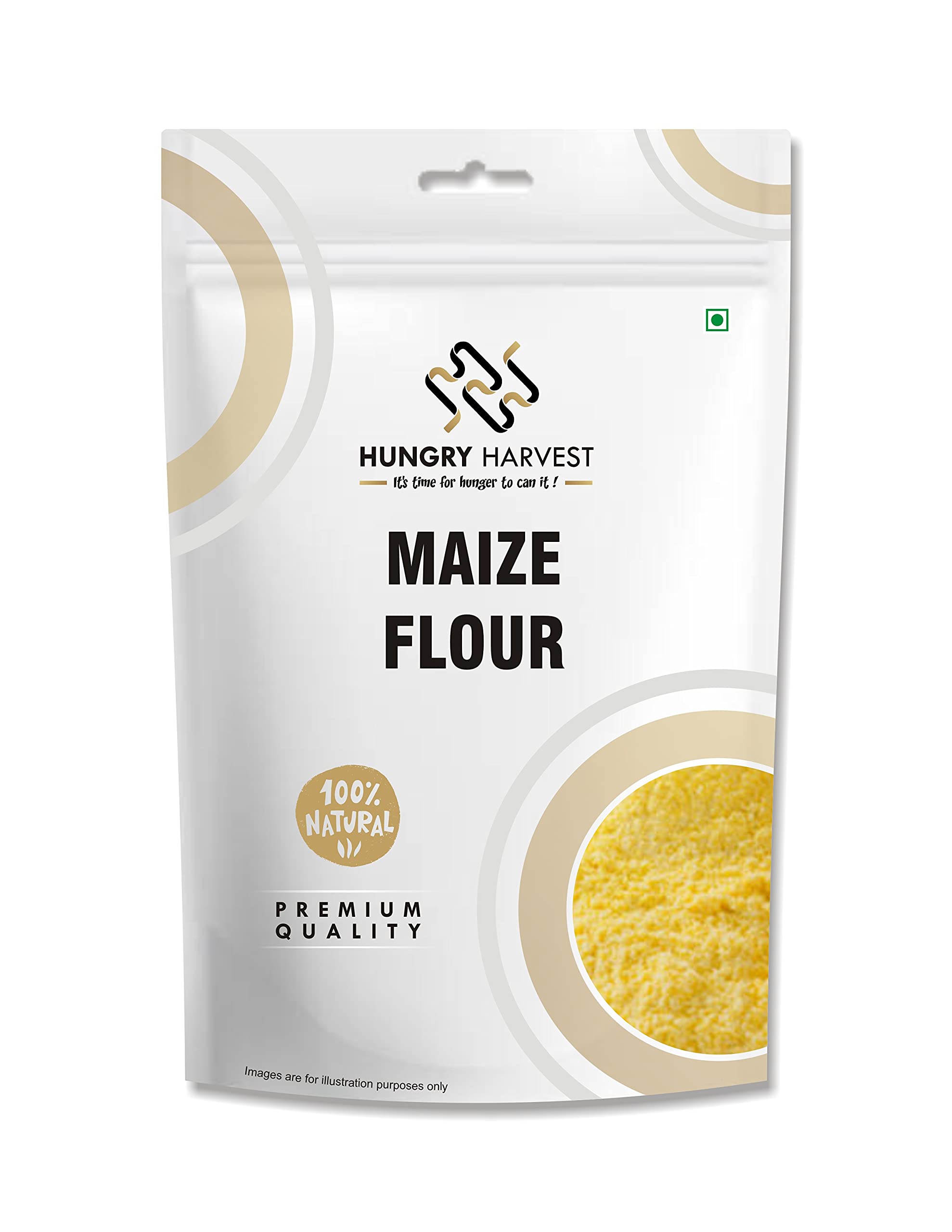 Hungry Harvest Maize Flour 400g (Corn Flour, Makki Atta)