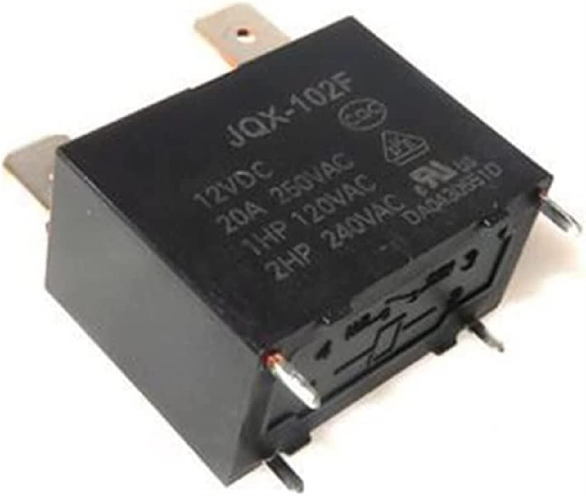 LKPEHTAGN Relay JQX-102F-12VDC 20A DIP4 HF102F-12VDC