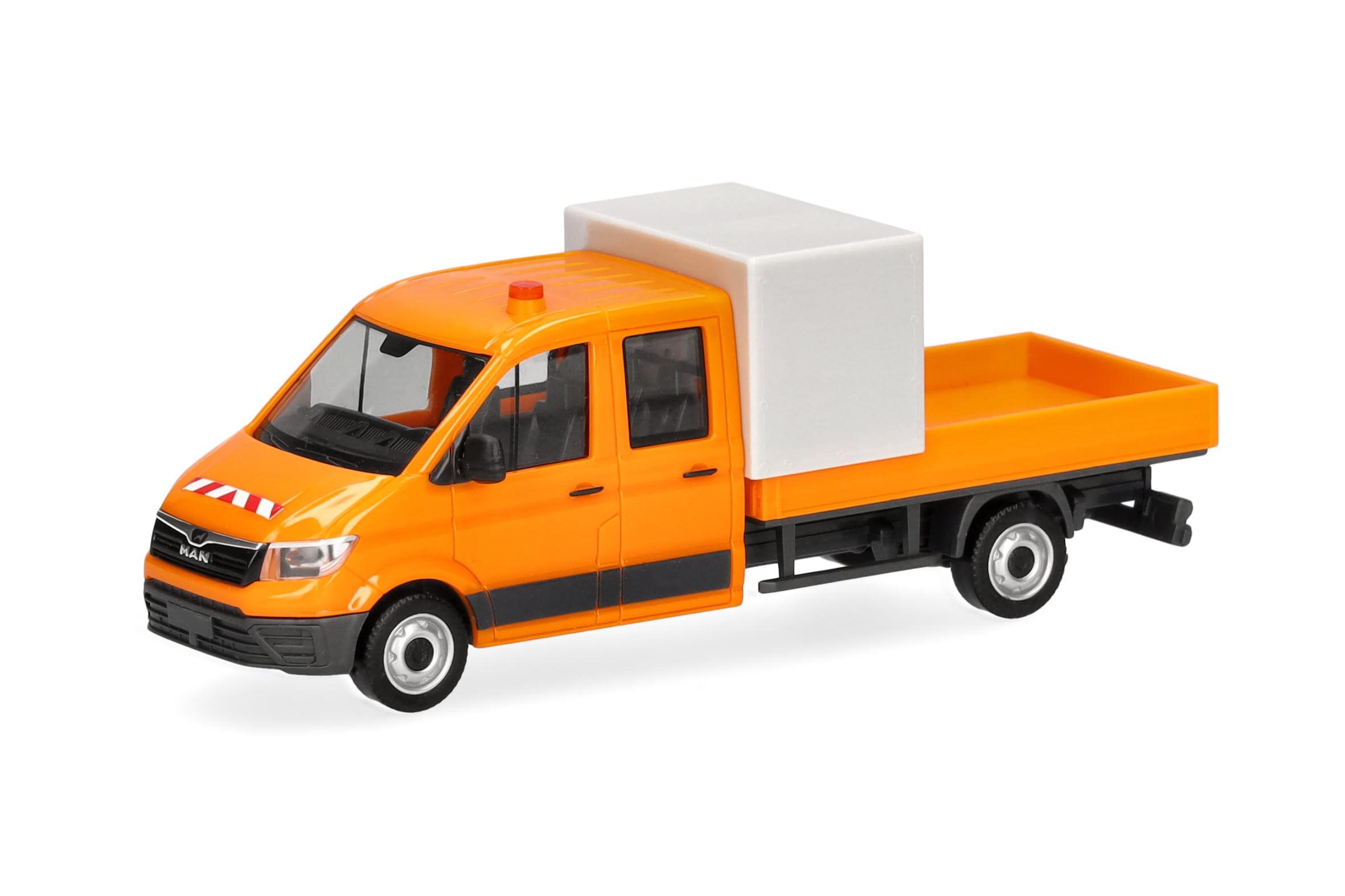 Herpa 099141 1:87 MAN TGE Double Cab Truck with Tarp Bed - New