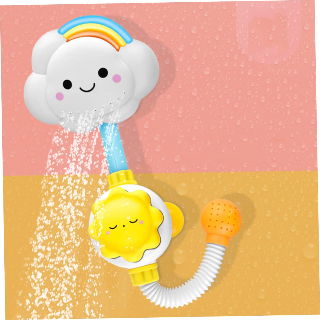 Baby Bath Toy - Cloud Rainbow Water Shower Sprayer, Faucet Squirter for Toddlers Kids — view 6