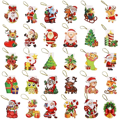 GLAITC 240 Pezzi Mini Biglietti di Natale, Mini