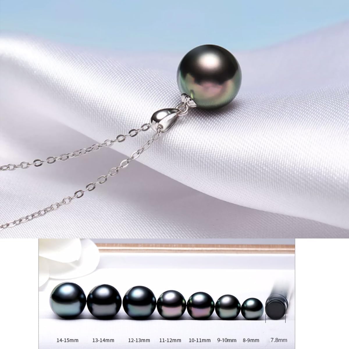Birthday Gifts Women Wife-Mothers Day Gifts for Mom-Gifts Anniversary Fine Jewelry, Tahitian Pearl Necklaces, Christmas Day Valentine's Day Gifts for Her