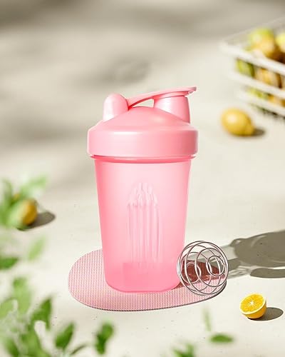 Miniatura 7 de UNOONE Botella agitadora para batidos de proteínas y artículos esenciales para el gimnasio, taza agitadora a prueba de fugas para entrenamiento