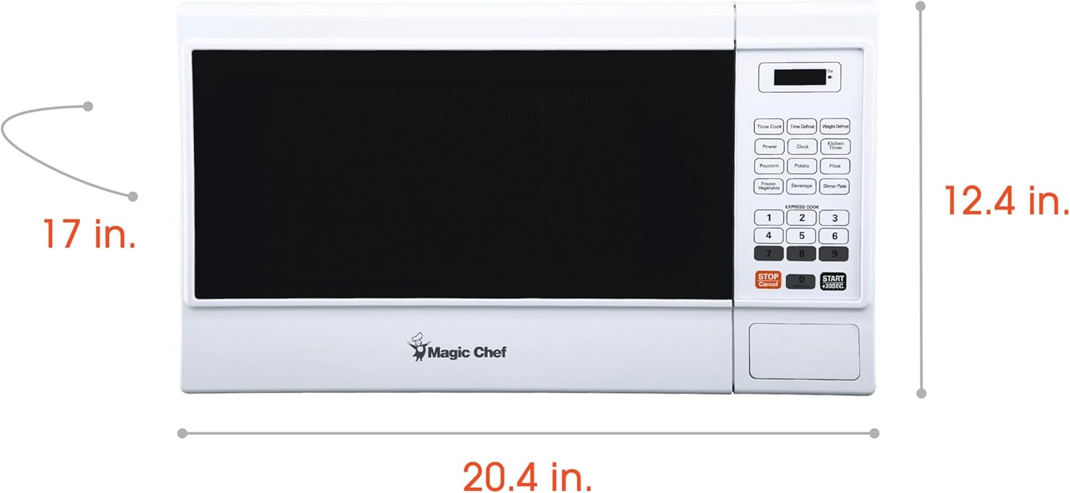 1.3 cu. ft. Countertop Microwave Oven in White