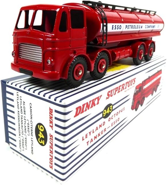 OPO 10 - Atlas Dinky Toys - Tank Truck Esso Leyland Octopus Tanker 943 1:43 (MB121)