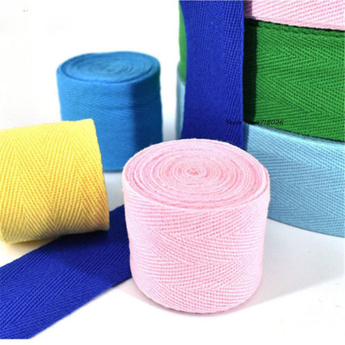 30 mm de ancho 100% cinturón de algodón paquete de cinta de espiga fuerte cinta de algodón 50 yardas para accesorios de tela hechos a mano Diy 34 colores-aproximadamente 50 yardas