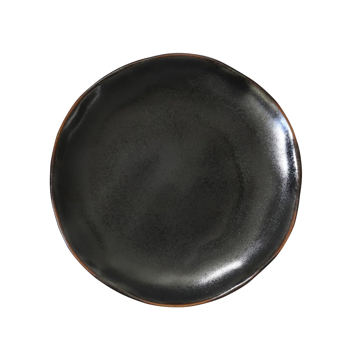 Médard de Noblat - Assiette dessert - D21 cm - Vertigo Volcan - Grès - Lot de 6 - Volcan
