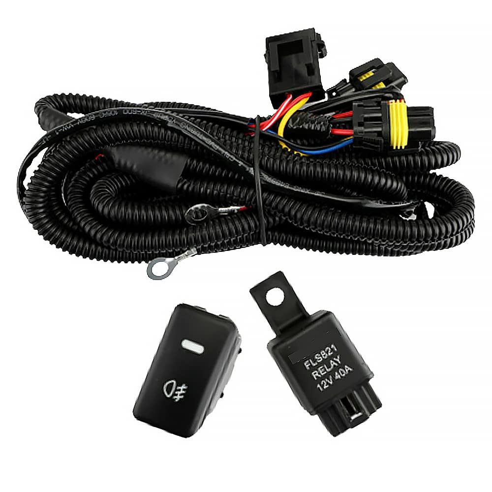 Riloer 2pcs 12V fendinebbia anteriori auto, sinistra destra fendinebbia alogeni fendinebbia sostituzione per T0Y0TA H-ilux V-IGO M-K7 2012-2014, impermeabile antipolvere sostituire kit