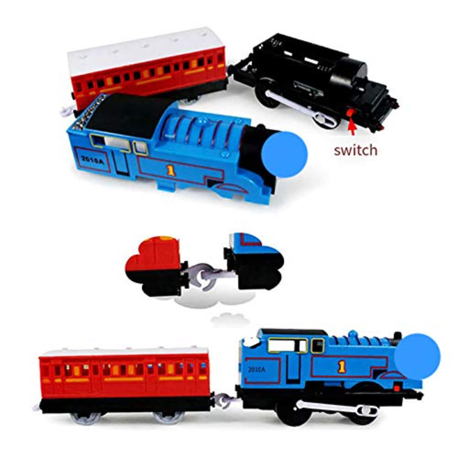 Buy BABA FAB Scrap Kids Toy Train Battery Operated Adventure Train Set ...