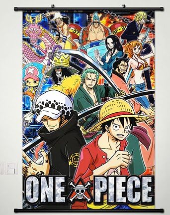 Amazon Com One Piece Wall Scroll Poster Fabric Painting For Anime Key Roles 330 S Posters Prints