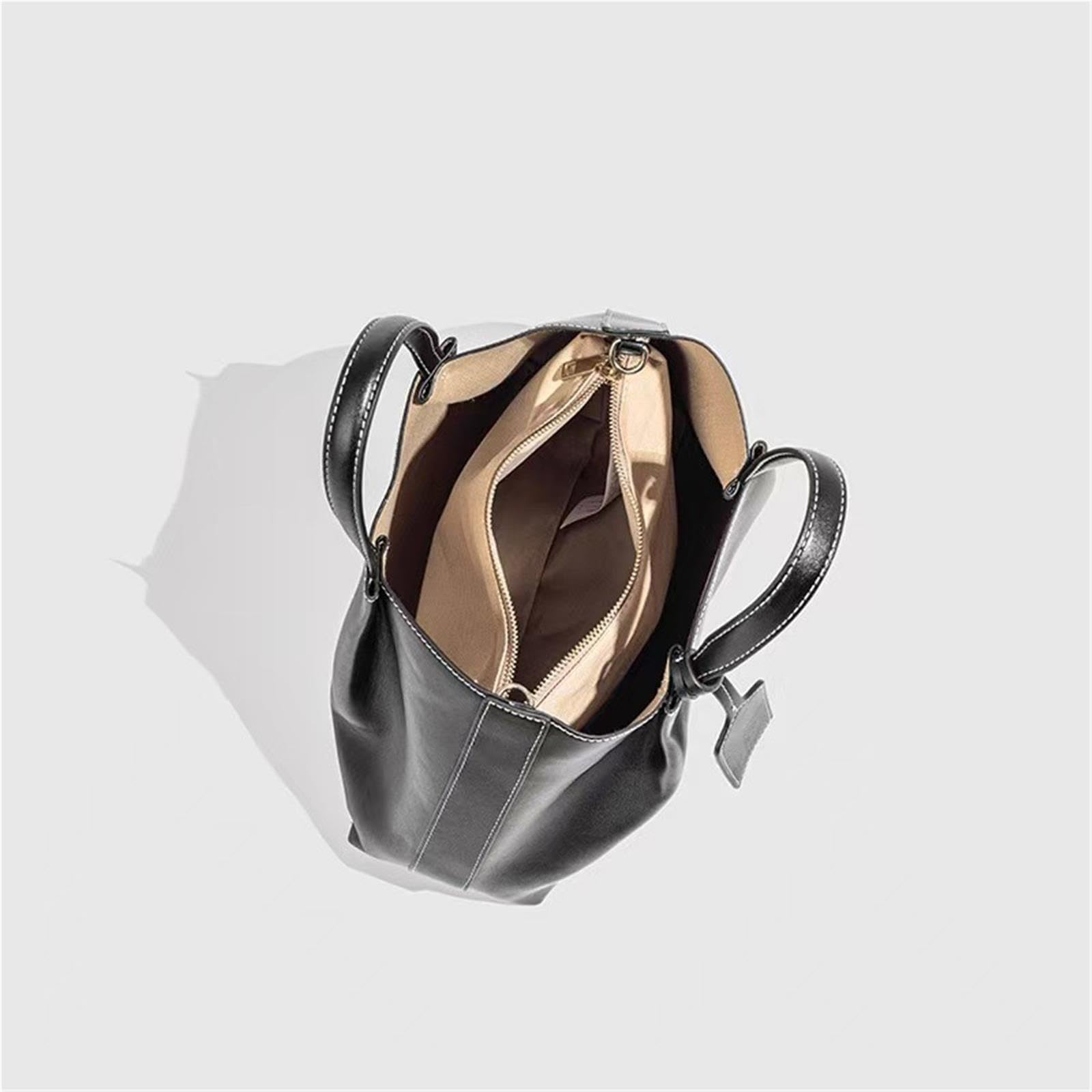 Bolsos De Mano Cuero PU Para Mujer, Hombro Con Bolsa Interior Desmontable