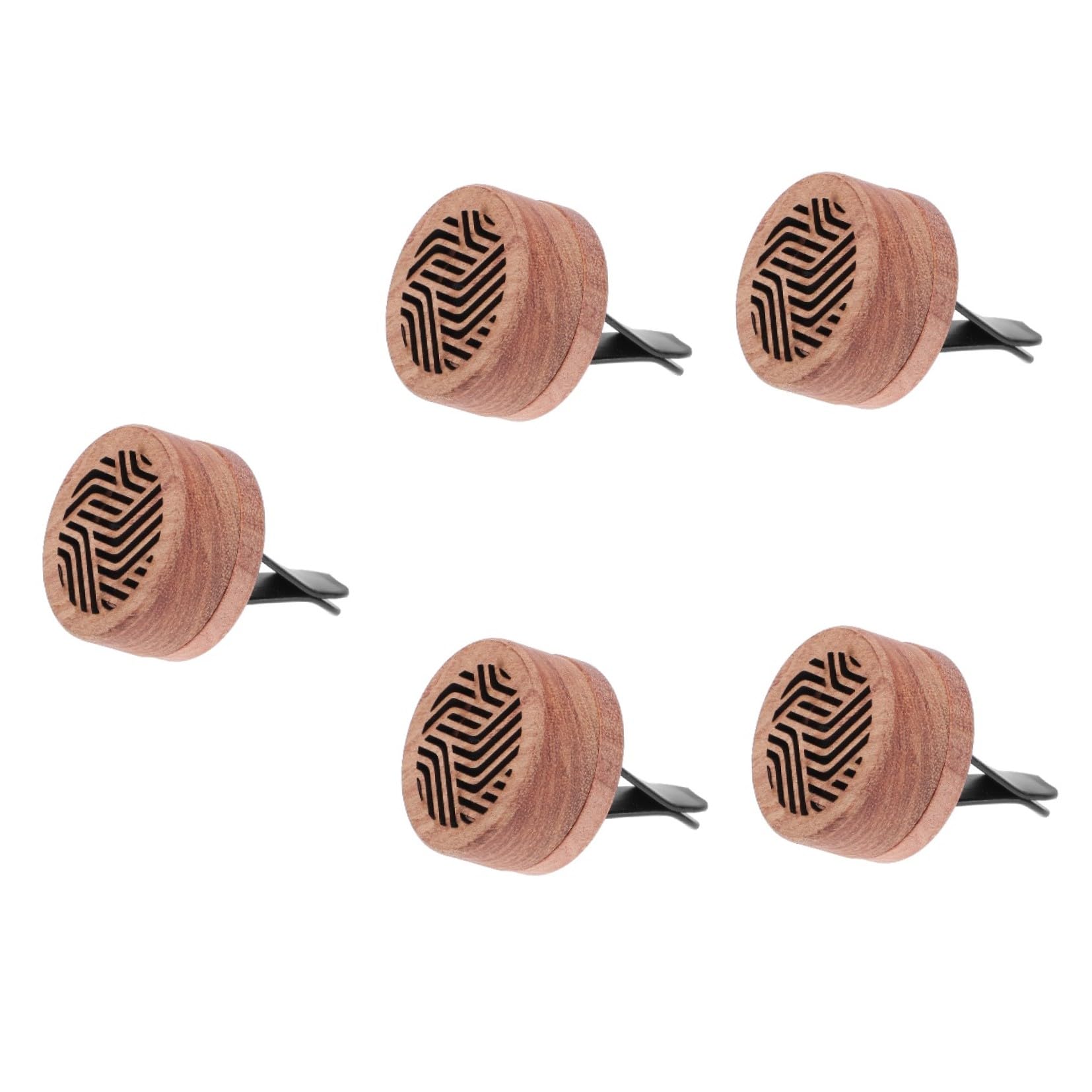 5stücke Auto Duftdiffuser Aromatherapie Clip Für Luftauslass Holzdesign Und Installieren Für Auto-dekoration Und Frischen Duft
