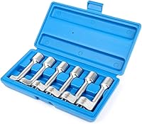 Vista 6 de SCITOO Automotriz 6 unids 1/2 "Drive Diesel Inyector de Combustible Línea de Inyección Socket Set 12 14 16 17 18 0.748 in Compatible con la mayoría