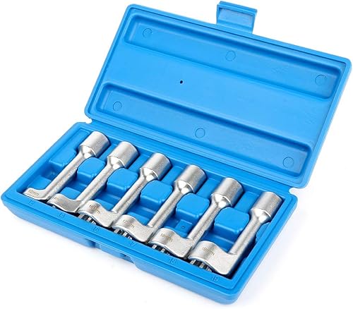 Miniatura 6 de SCITOO Automotriz 6 unids 12 "Drive Diesel Inyector de Combustible Línea de Inyección Socket Set 12 14 16 17 18 0.748 in Compatible con la mayoría