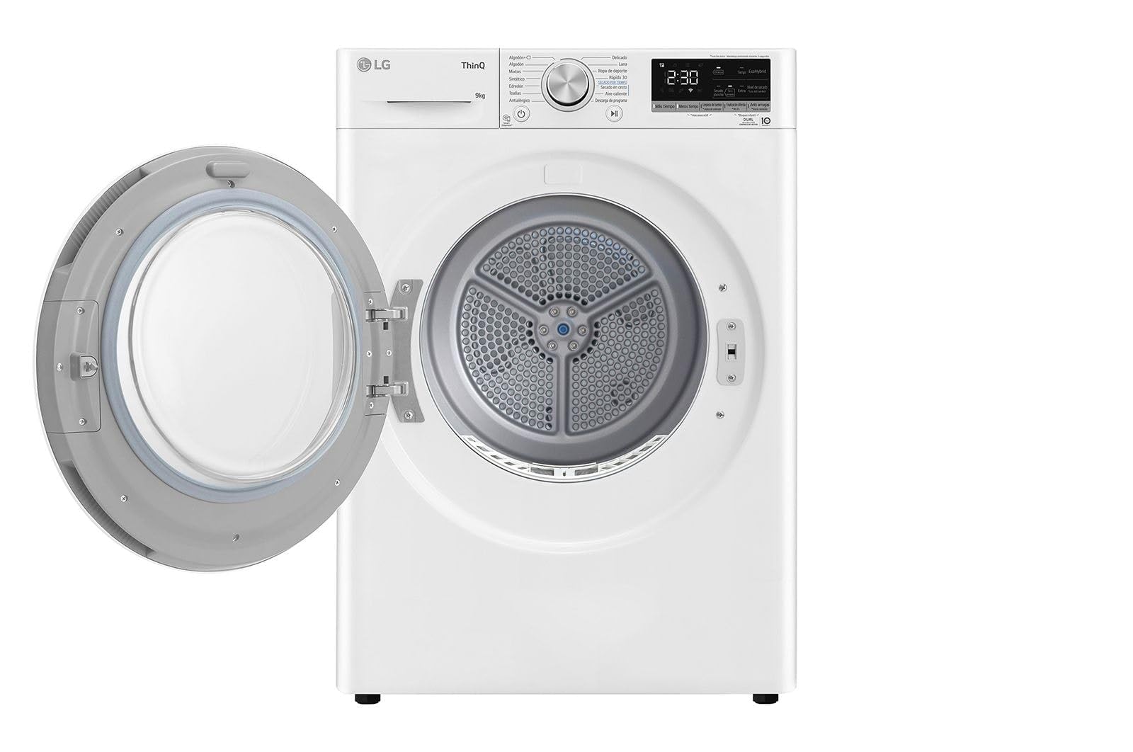 LG RH90V5AV6N Asciugatrice Smart a Carica Frontale 9 Kg, Libera Installazione, Classe D, Intelligenza Artificiale, 60 x 69 x 85 cm - Bianco