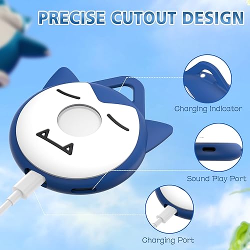 Miniatura 2 de Bonita funda de dibujos animados para Pokemon GO Plus + 2023, funda de silicona con llavero y accesorios de cordón para Pokemon GO Plus Plus, funda