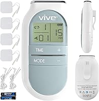 Vista 1 de Vive Stim Machine - Estimulador muscular portátil – Unidad digital TENS Dispositivo de almohadilla de electrodos – Masajeador de electroterapia