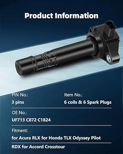 Vista 1012 de ECCPP Bobinas de encendido portátiles de repuesto para automóvil compatibles con Infiniti I30/para Nissan Maxima 3.0L V6 2000-2001 Reemplazo