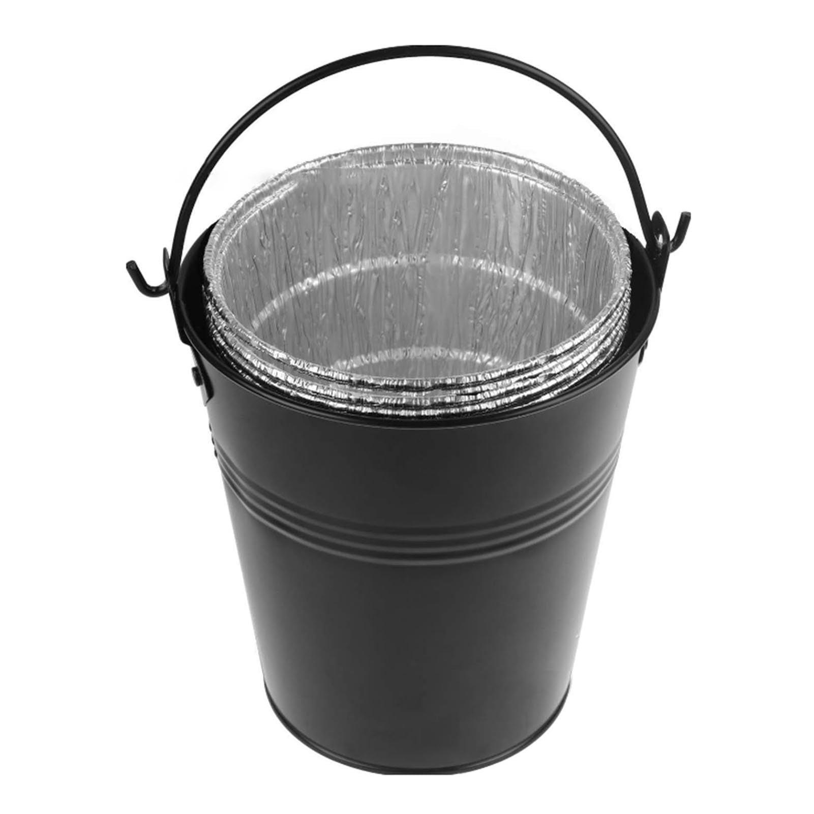 Seau à graisse avec 12 sacs d'égouttement en aluminium LiebeWH pour gril