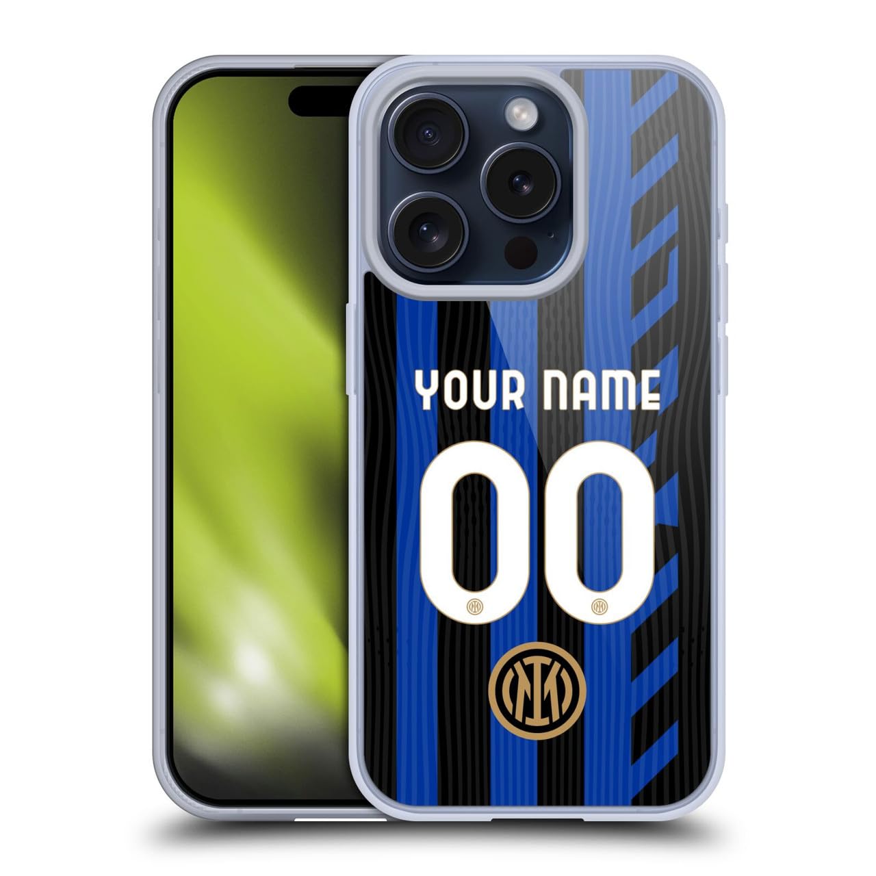 Coque Inter Milan iPhone 15 Pro de qualité militaire personnalisable - 7