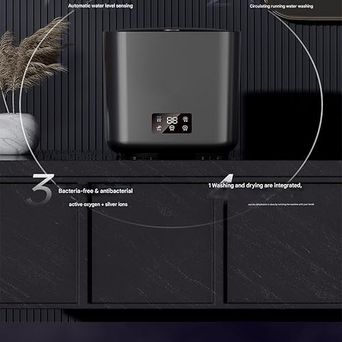 Miniatura 3 de Inicio Mini lavadora, lavadora de ropa interior completamente automática, ropa interior lavado y secado integrado
