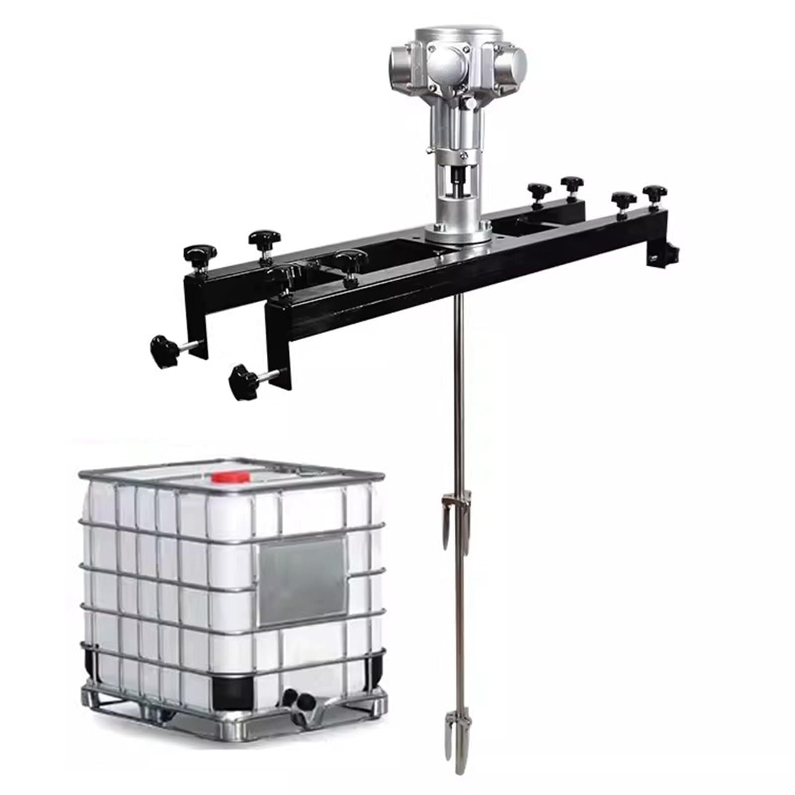 Mezclador de pintura con agitador de aire, máquina agitadora de tanque neumático con hélice plegable, velocidad sin carga 0-1800 RPM para soluciones ligeramente viscosas