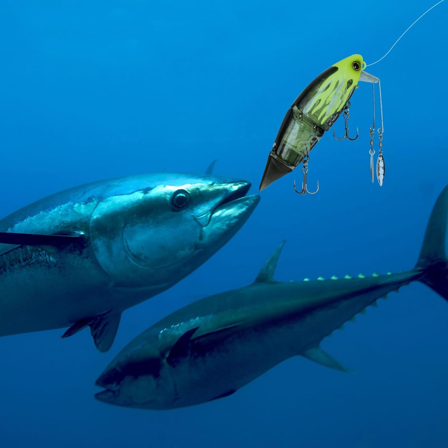 Topwater Fishing Lures for Bass Pike Salmon Floating Swimbait Jointed Crankbait Freshwater Saltwater