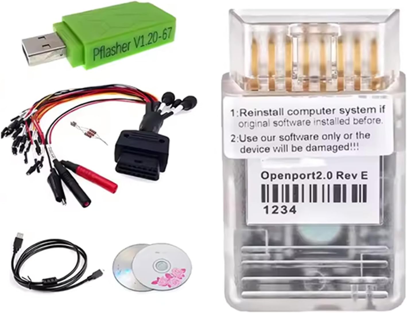 High Speed Data Transfer Device for Automotive Diagnostics Enables Engine Control Unit Programming and Code Clearing with Included Dongle Engine Control Unit Programmer
