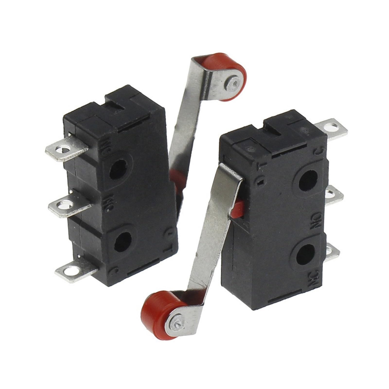 Mini microinterruptor de 3 pines con interruptor de límite de rodillo, 50 unidades