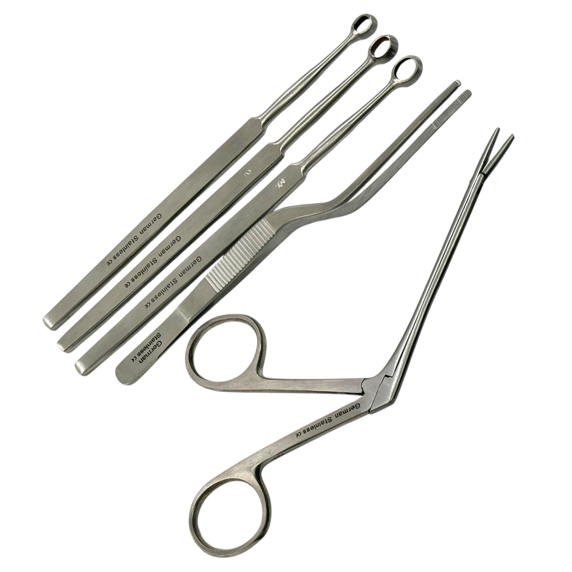 3 Piece Ear Loop Curette Picks for Ear Wax Removal 1 Alligator Forceps 3 5 1 Bayonet Adson