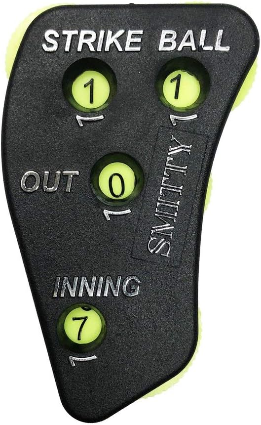 Smitty | ACS703 | 4 Way Dial Umpire Indicator | Baseball | Black | Optic Numbers | Umpire's Choice!