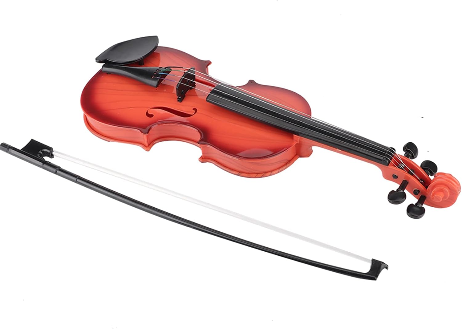 Regulowany Strunowy Dziecięcy Skrzypce Akustyczne Instrument Muzyczny dla Rozrywki dla Dzieci (Jasnobrązowy)