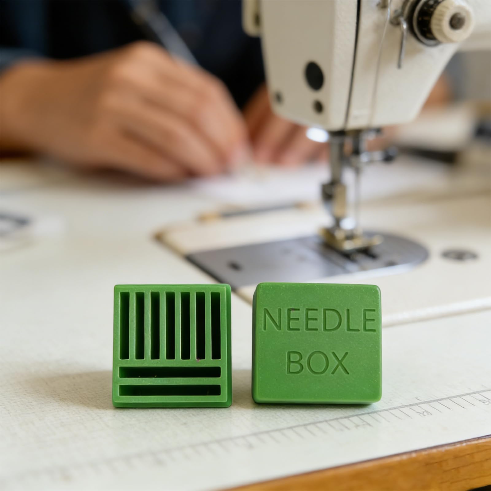 XAGMODSHN Aufbewahrungsbox für Nähmaschinennadeln aus Polymilchsäure, tragbar, für organisierte Nähutensilien, Nadel-Aufbewahrung Küche, 