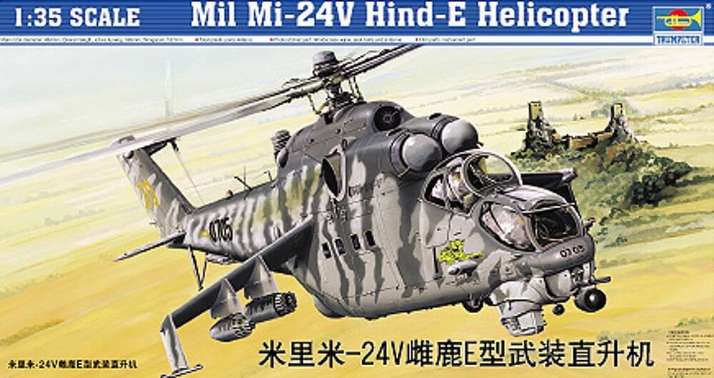 Trumpeter 1/35 Scale Mill Mi24V Hind E Helicopter