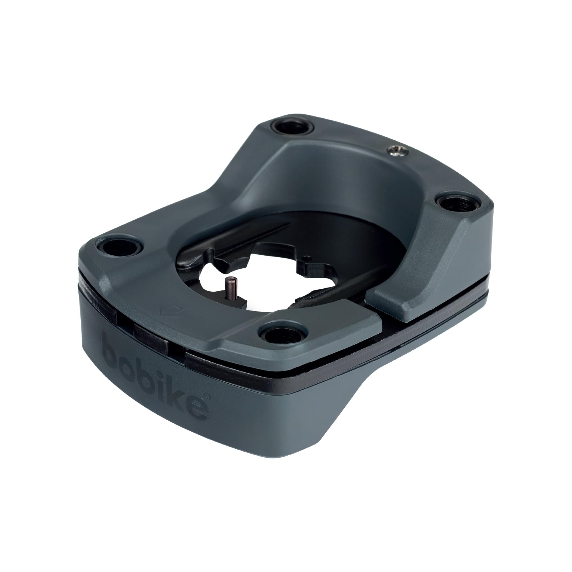 Bobike 8015300353 Adapter A-Head Plus - do przednich foteli Go Mini, One Mini & Evolve Mini, kompatybilny ze standardowymi/wbudowanymi prętami A-Head, MTB, przestrzeń min. 5 mm, czarny