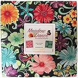 Amanda Murphy Meadow Dance 10X10 Pack 42 10-inch Squares Layer Cake Benartex