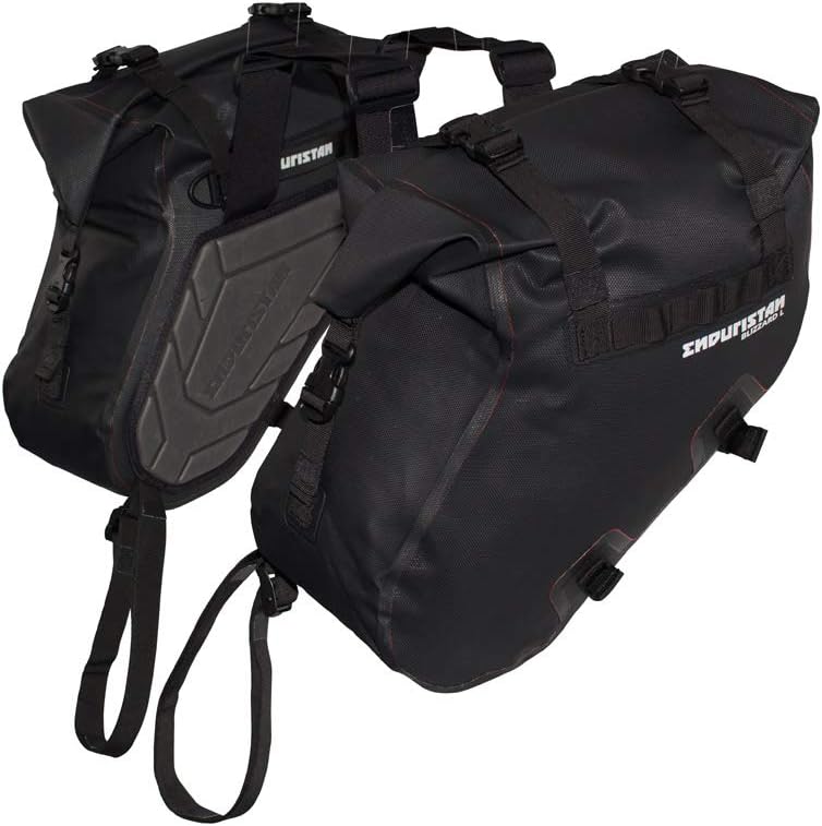 Enduristan Blizzard Motorcycle Saddle Bags/Luggage System 100% Waterproof Soft Bag Size M Volume 2 x 8.5 Litres