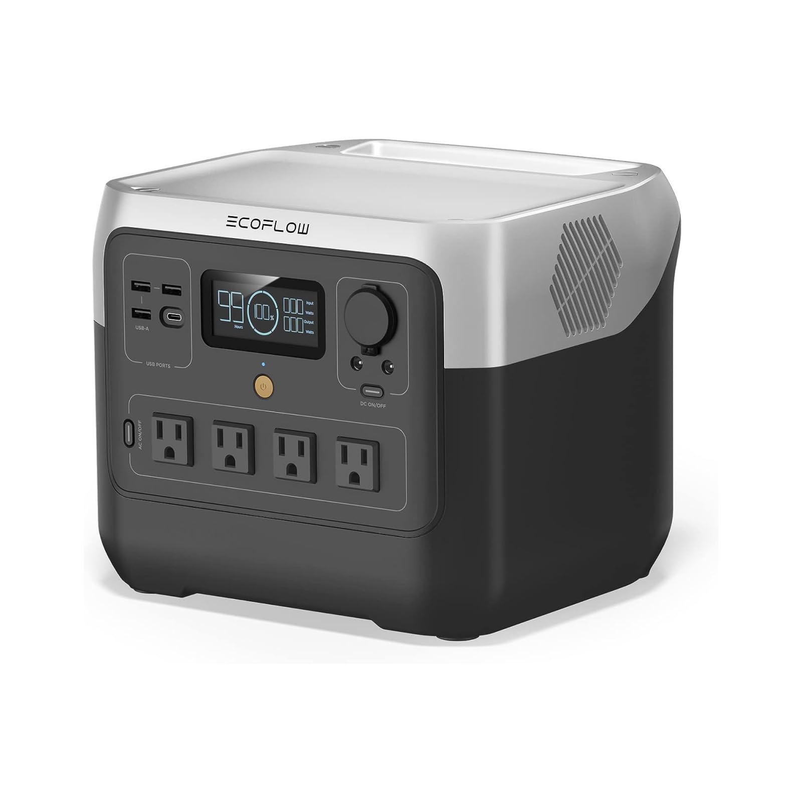 ECOFLOW Estação de energia portátil RIVER 2 Pro, 110 120V, bateria