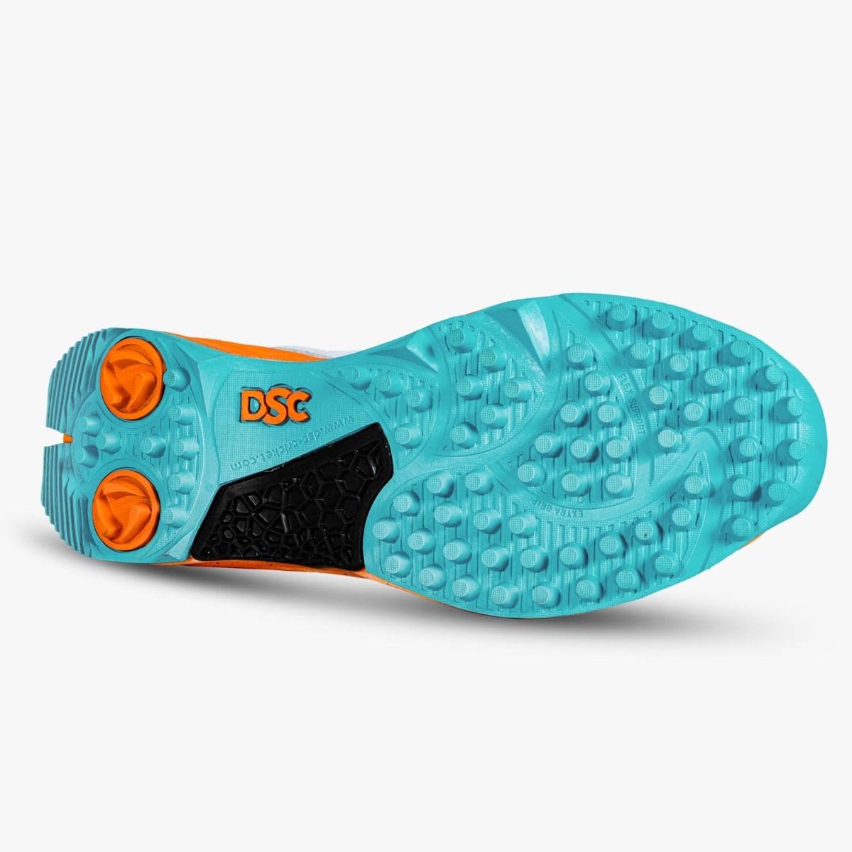DSC Jaffa 22 Cricket Shoes for Men and Boys UK-6 EU-40 White-Orange