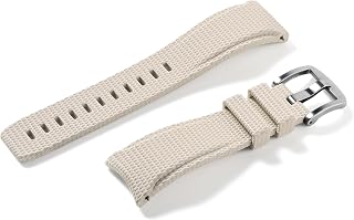 Nixiamy FKM Fluororubber Watch Band Curved End Soft Rubber Replacement Band Strap 20mm 21mm 22mm Quick Release Watch Bands Waterproof Soft Breathable for Men Women