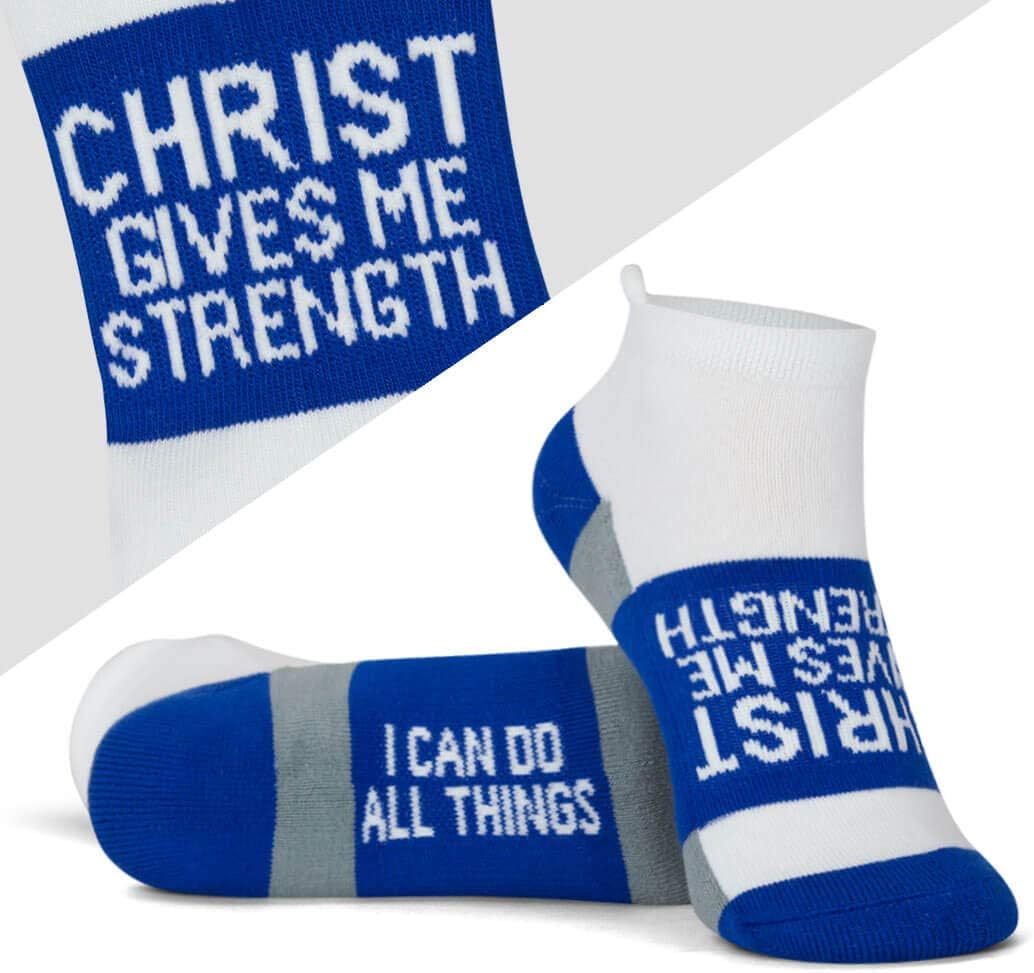 Gone For a Run Inspirational Ankle Socks - 3 Pack - Socrates - Men & Women | Moisture-Wicking Yarn, Arch Support, Cushioned Footbed, One Size Fits Most, Fun Socks, 3 Pack Set, Motivational Gift