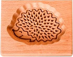 Yuehuam Molde de biscoito de madeira para biscoitos, molde de assar em 3D, formato de casa floral, cortador de biscoitos, molde de assar biscoitos de Natal, acessórios de cozinha para festa e cozinha, faça você mesmo