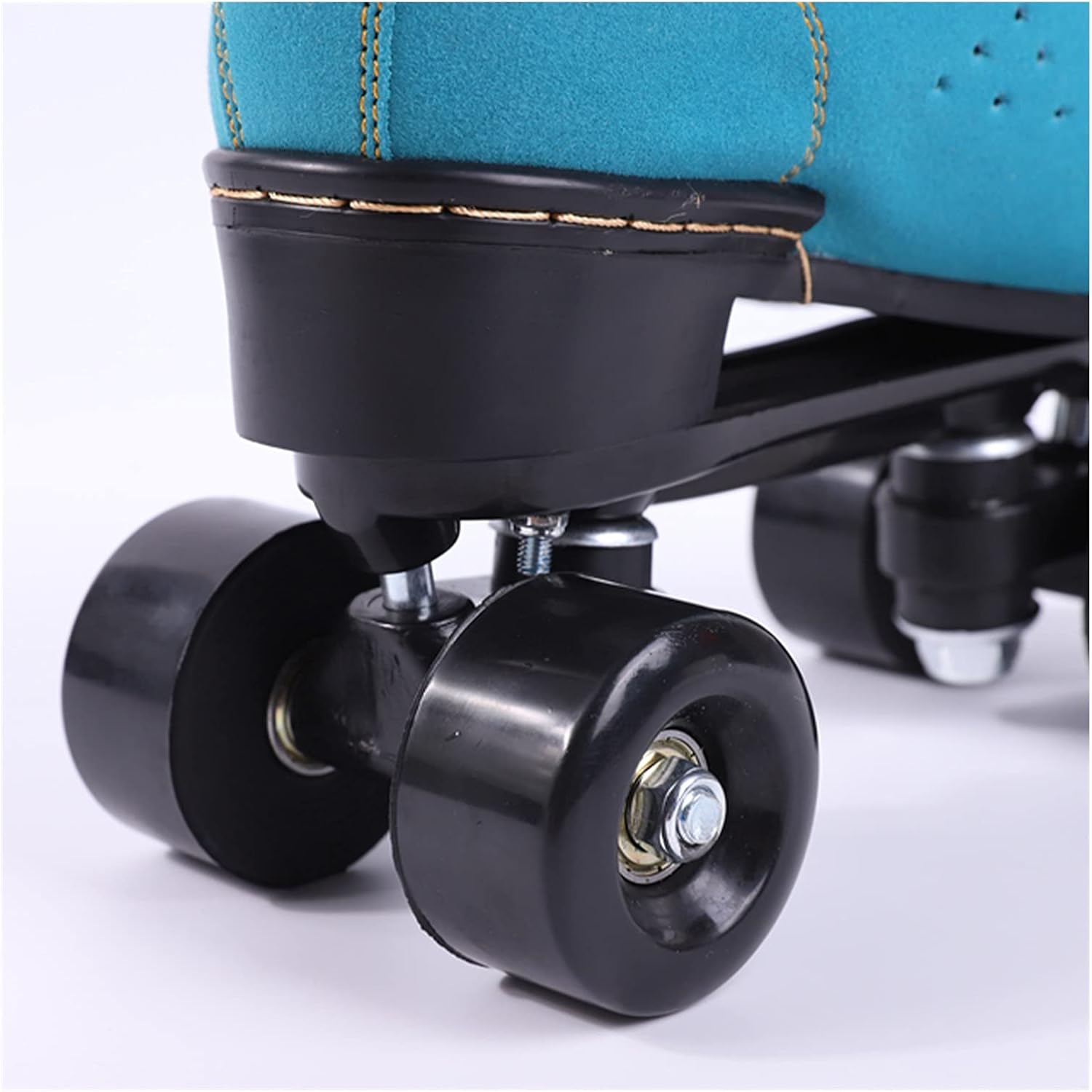 Amazon.com: Patines de ruedas para mujeres y hombres Premium de 4 ruedas de  ante de alta calidad para niñas, clásico de doble fila brillante al aire  libre patín adulto (color verde con