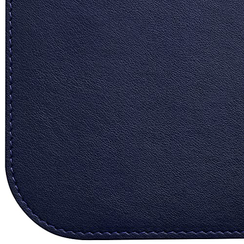 Gallaway Leather Desk Mat,Desk Writing Pad - Office Desk Pad, Large 36" x 17" Navy Blue, Desk Mats on Top of Desks, Gift Ready Elegant Computer Desk Mat Desk Cover Desk Pad Protector PU Leather