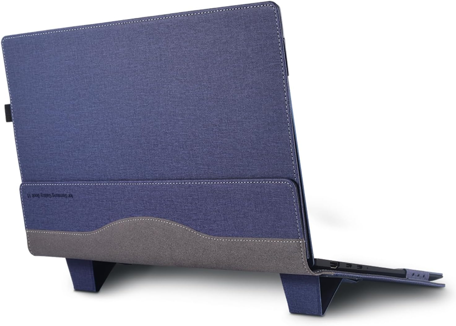 Laptop Case Cover for 15.6" Samsung Galaxy Book5/4/3/2 Pro 360 15.6 Pro5/4/3/2 NP950 NT955 NP750 Notebook Sleeve Bag PU Shell with Kickstands (Blue, 15.6)