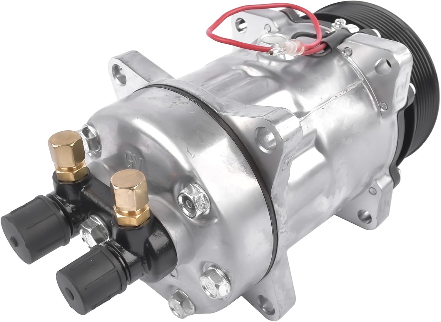 GELUOXI AC Compressor Replacement for Thermo King Tripac APU with Clutch PN 102-1018 Carrier Transicold PN 102-580 48845122