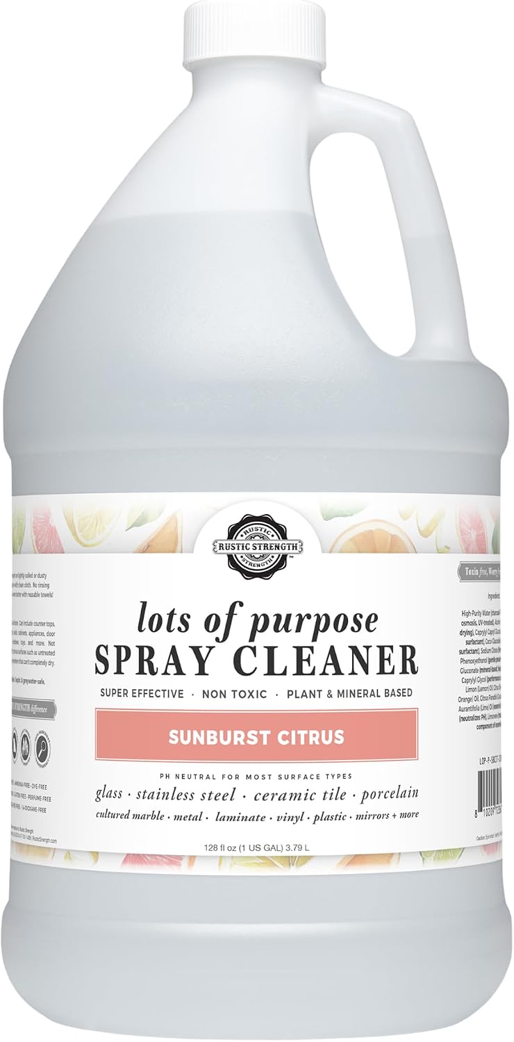 Rustic Strength Lots of Purpose Cleaner, Sunburst Citrus, 1 Gallon Plastic