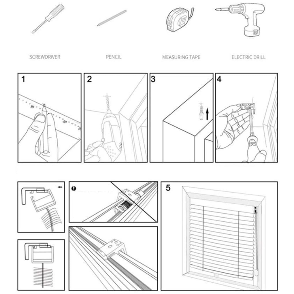 Store vénitien en métal en Aluminium,Facile à Installer,Lame de 25 mm pour Bureau à Domicile sur Mesure pour Intérieurs Bureau et Maison Adaptés pour Portes et Fenêtres (W50cm×H220cm,White)